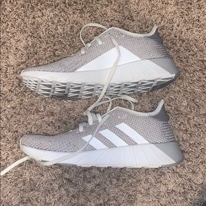 Grey and White Adidas